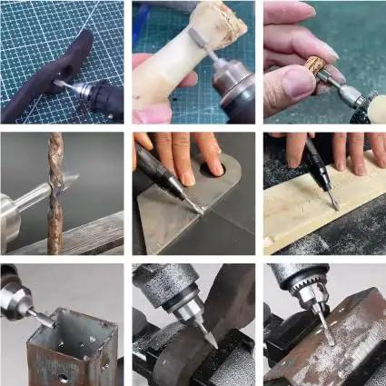 Straight Shooter 10 Piece Solid Tungsten Carbide Rotary Burrs Featuring 1/8 Inch Shank And Single Cut Flutes For Quick Aluminum Shaping Die Grinder Work in various applications.