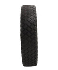 Side view of a single 8-Inch PVC Mower Replacement Wheel with Bearings for Push Lawn Mowers, Heavy-Duty Grip Traction, Smooth Rolling