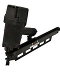 21 Degree 3-1/4 Inch Full Round Head Framing Nailer With Depth Adjustment For Quick Drive Power, Rips Through 2 To 3-1/4 Inch Plastic Collated Nails, Pro Grade, Beast On The Job Site, NR83A Compatible shown at angle