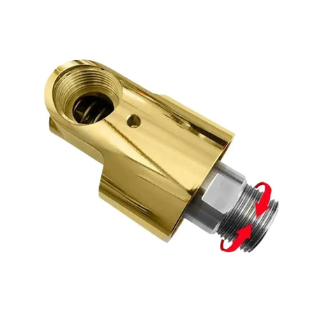 360 Degree Rotary Joint For CNC Cooling Systems 1.5 Inch Left Thread Brass Heavy Duty One Way Swivel Coupling DN40 HD40 water inlet