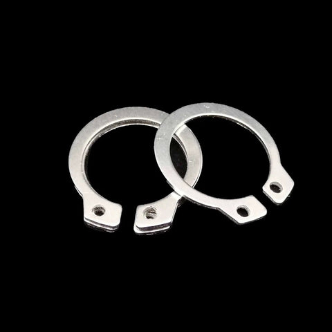 250/500 Piece Assortment Kit Set 5 To 20mm External Retaining Ring Snap Ring C Type Circlip For Bearings And Shafts 304 Stainless Steel