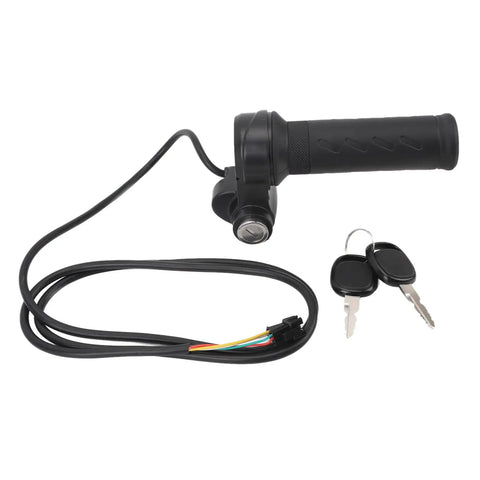 Full Twist Ebike Throttle Grip For Q20 Systems 3 Pin Waterproof Controller With 2 Keys Universal Speed Control Handle