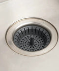 3.25 Inch Kitchen Sink Strainer Anti Clog Food Catcher With Flexible Drain Basket For Easy Cleanup And No Fuss Water Flow installed