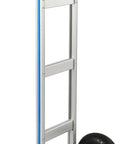 Rock Solid 500 Pound Heavy Duty Aluminum Hand Truck Featuring Comfortable Loop Handle And Quiet Rubber Wheels for easy transportation.