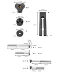 Extended 160mm Double Feather Boards Deliver Rock Solid Grip For Table Saw Router Band Saw T Slot Miter Track No Sweat Setup Made From Tough Plastic Locks Down Hard For Killer Woodworking Results, includes screws and fitting tools.