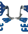 Super Loom Spark Plug Wire Loom Kit With Chrome Valve Cover Brackets and blue wire separators