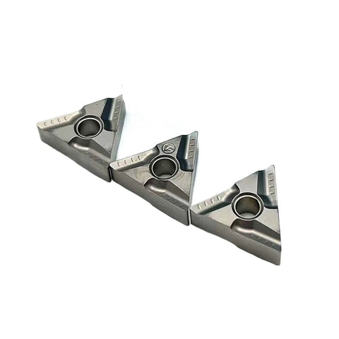Top Tier Carbide Turning Inserts For Hard Steel Parts 10 Pack TNMG160404R-VF heavy-duty lathe tool, sharp edge, multilayer coating.