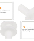 Sauna Steamer Connector Hose Joint Durable Plastic Replacement Fitting for High Temperature Steam Pots Easy Snap In