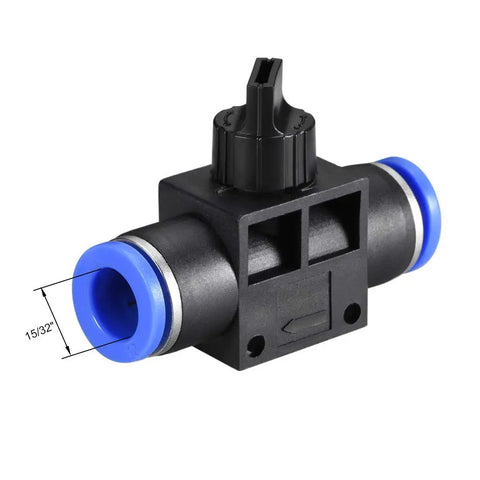 No Fuss 12Mm Od Pneumatic Air Flow Control Valve Featuring Plug And Play Push Connect Fitting Union Straight Design Easy Tweak Rotary Dial For Smooth Airline Performance 2 Pack Bundle