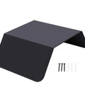 Heavy Duty Aluminum Alloy EV Charger Protective Cover Wall Mounted Weather Shield For Electric Vehicle with mounting screws.