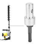 Heavy Duty Sturdy Steel Earth Auger Power Drill Adapter For Connecting Four Inch And Six Inch Augers To Half Inch SDS Plus Drills