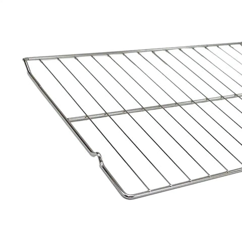Close-up of Premium Stainless Steel Oven Rack Replacement 24 By 17 Inch Two Pack For GE And Hotpoint Ranges Compatible With AP4538468 PS2577619