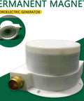 Image of a compact 100W Micro Hydro Turbine Generator for outdoor use, featuring a double nozzle, ideal for off-grid camping and adventures.