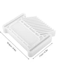 Heavy Duty Adjustable Woodworking Featherboard For Table Saw Router Table And Band Saw Featuring Tough Iron And Plastic Core With T Track Or Miter Slot Mounts To Keep Your Hands Safe Right Down The Line, white, 16.8cm x 11cm.