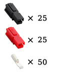 Heavy Duty Anderson Style SB30 Plug 30A DC Battery Connector 600V Quick Connect For UPS Solar And Electric Vehicle Builds, featuring black and red connectors.