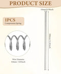 Durable Carbon Steel Compression Spring With 0.8mm Wire, 10mm Outer Diameter, And 300mm Length Perfect For Small DIY Repairs, Pen Fixes, And Home Shop Assortment Kits That Get Stuff Done Right Now. Product size diagram showing one compression spring