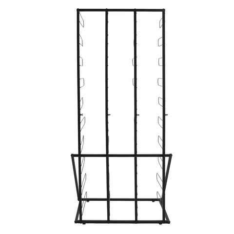 Heavy Duty Vinyl Roll Floor Storage Rack And Paper Organizer For Print Shops And Art Studios With Forty Long Shelves front view