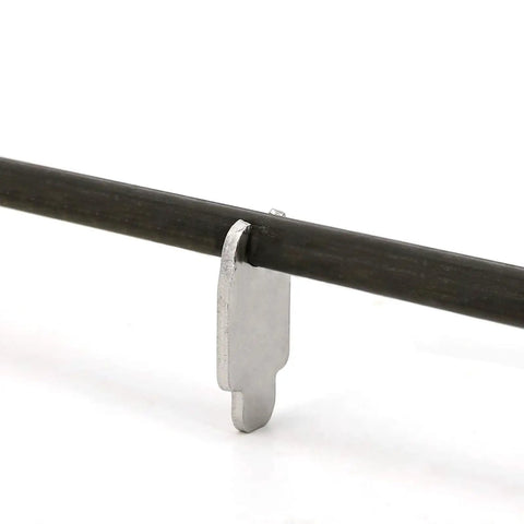 Side view of oven heating element replacement showing metal bracket attachment, suitable for select Frigidaire Kenmore Crosley Tappan electric ranges.