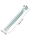 Single zinc plated hex socket countersunk screw 7x69mm from 20Pcs Confirmat Screws Set.