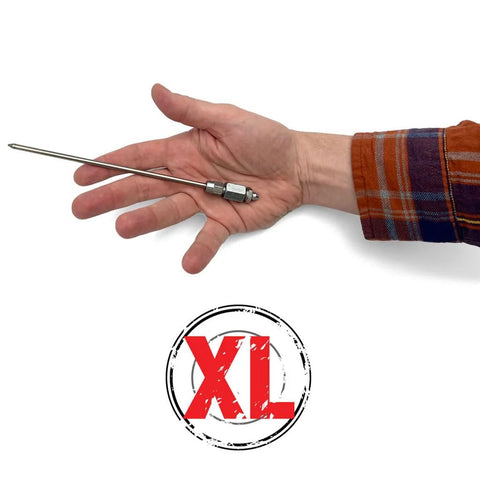 LockNLube XL Narrow Needle Greasing Adapter, stainless steel, automotive lubrication accessory