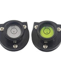 Bubble Tower Blister Tower Ruler for Survey, Green, features two circular levels in black casing for accurate measurement.