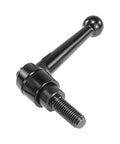 Adjustable Handle In Die Cast Zinc And Steel With 1/2-13 External Thread Classic Ball Style Inch Size Black Satin Powder Coated Finish