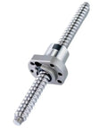 SFA1610 Ball Screw End Machined With Ball Nut Pro Grade 16mm Diameter 250mm To 2000mm Anysize Roller Screw End Machining With Single Ball Nut Optional Lengths 250mm 300mm 350mm 360mm 400mm 450mm 500mm 550mm 600mm, silver CNC linear motion component
