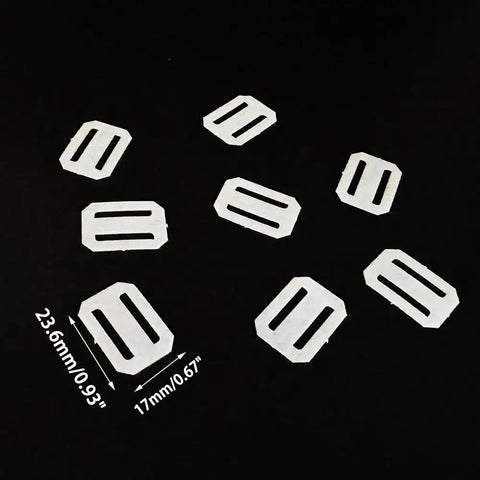 40-Piece RC Airplane Hinge Set Folding Leaf Paper Hinges For Aileron And Tail Wing Connectors, white, dimensions 23.6x17mm
