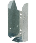 FB24Z ZMAX Galvanized Fence Rail Bracket for 2x4 Slotted Rails, side view showcasing preinstalled brackets