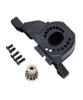Dual Speed RC Gearbox With Servo And Internal Gears For 1 To 10 RC Crawler Upgrade Parts TRX4 TRX6 housing and metal gear shown