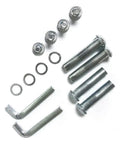 8mm Inline Skate Wheel Axle Screw Kit With 4 Sets And Install Tools, 40mm Long Hex Socket Screws, 6mm Wide, Replacement Roller Blade Axles