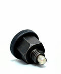 Top Shelf M8 Indexing Plunger No Locking Nut Required Built Tough With Dead Nuts Precision And Slick Finish Ideal For Heavy Duty Mechanical Projects And Shop Floor Grind Work Pro Level Hardware You Can Trust, close-up view showing solid steel and precision tip.