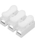 Front view of 200 Pack Quick Connector Cable Clamps Terminal Block Wire Press Springs For Electric Motors And Electrical Projects