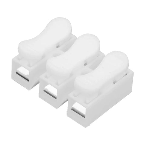 Front view of 200 Pack Quick Connector Cable Clamps Terminal Block Wire Press Springs For Electric Motors And Electrical Projects
