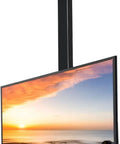 Badass Electric TV Lifter And Height Adjustable Monitor Arm With Rock Solid Frame and Slick Vesa Mounting supporting a large screen.