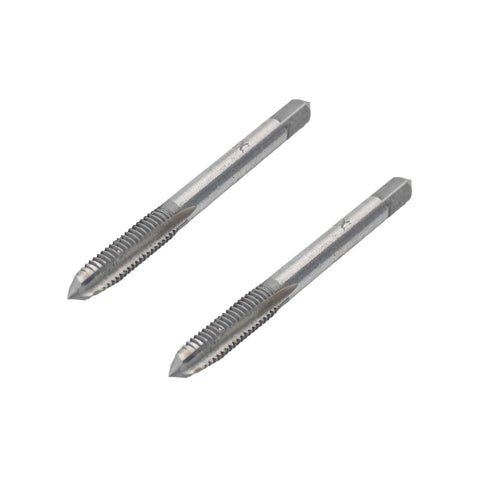Two Pack M5 X 0.8 Hand Taps For Internal Threading And Repair, Metal Metric Tap Set With 56mm Length, 4.5mm Shank