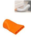Orange Drill-Free Door Vent Duct Adapter For 4-Inch Hose Pass Through Slim Under-Door Exhaust Kit For Portable ACs