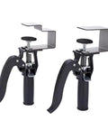Quick Release Adjustable U Shaped Drawer Clamps For No Sweat Panel Install With Hella Secure Grip Smooth Woodworking Assembly Clips and Non Marring Mounting Hardware, set of 2 stainless steel clamps.