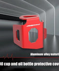 Premium CNC Aluminum Rear Brake Fluid Reservoir Guard Cap For RS660 Tuono 660 2020 2024, red aluminum alloy finish