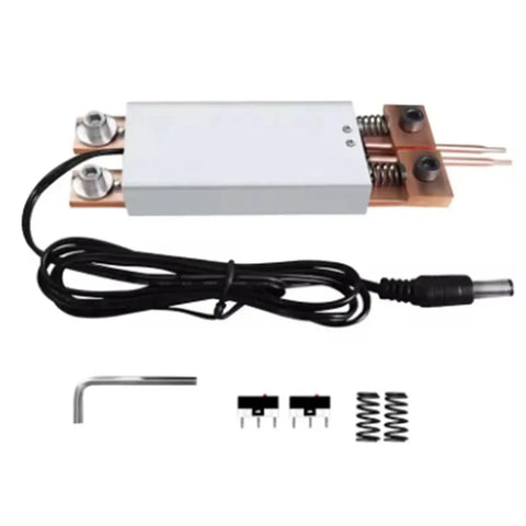 Handheld Spot Welder Pen With Automatic Trigger Machine, DIY Welding Tool for Spot Welding and accessories shown