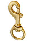 Heavy Duty Solid Brass Swivel Bolt Snap Hooks With Seven Eighths Inch Eye And Three And A Quarter Inch Length Built To Last Single Ended