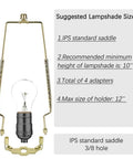 Easy Install Adjustable Lamp Harp Kit With 8 9 10 11 12 Inch Shade Options Fits Standard Lamp Rods And E14 E26 E27 Bases UNO Fitter Adapters Finial Set And Lampshade Bracket For Hassle Free Shade Sizing displayed with bulb and bracket details.