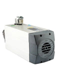 Top Shelf 6KW Air Cooled Spindle Motor 18000RPM ER32 300Hz 380V CNC Router Motor side view with cooling fan and electrical connector.