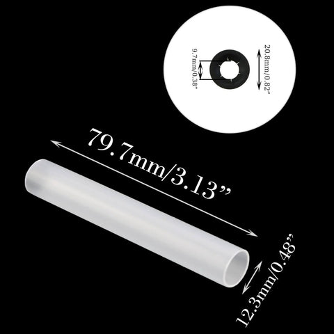 Ten Sets Garage Door Hardware Kit with static scroll wheel sleeves and dimensions displayed on a black background
