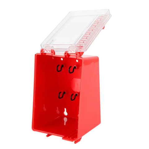 Tough As Nails Wall Mount Group Lockout Box Featuring Eight Digit Combination And Transparent Viewing Window To Secure Eight Hanging Padlocks Heavy Duty Abs Construction Game Changer For Job Sites And Safe Storage