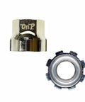 8 Notch Single Speed Freewheel Removal Tool For BMX 8-splines nickel plated top and bottom view