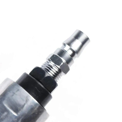 Close-up of connector on Workhorse Pneumatic Angle Grinder With Long Handle For Easy Cutting And Quick Grinding, 90 PSI Air Tool