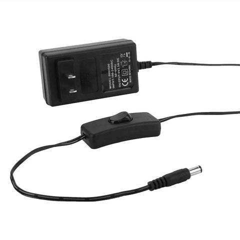 Power supply cable for Needle Type Electric Hot Wire Foam Cutter Pen, featuring US plug and switch, 110-240V input. 