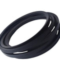 Drive Belt 586124201 For 22 Inch AWD Walk Behind Lawn Mower Replacement Belt, shown coiled, black rubber material