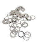 Ultra Thin 304 Stainless Steel Flat Washer Shim Kit M8x12 Built Tough Heavy Duty Durable Rustproof Load Distribution Washers for Precision Fittings Indoor Outdoor Use Corrosion Resistant Shim Washers, stacked flat washers